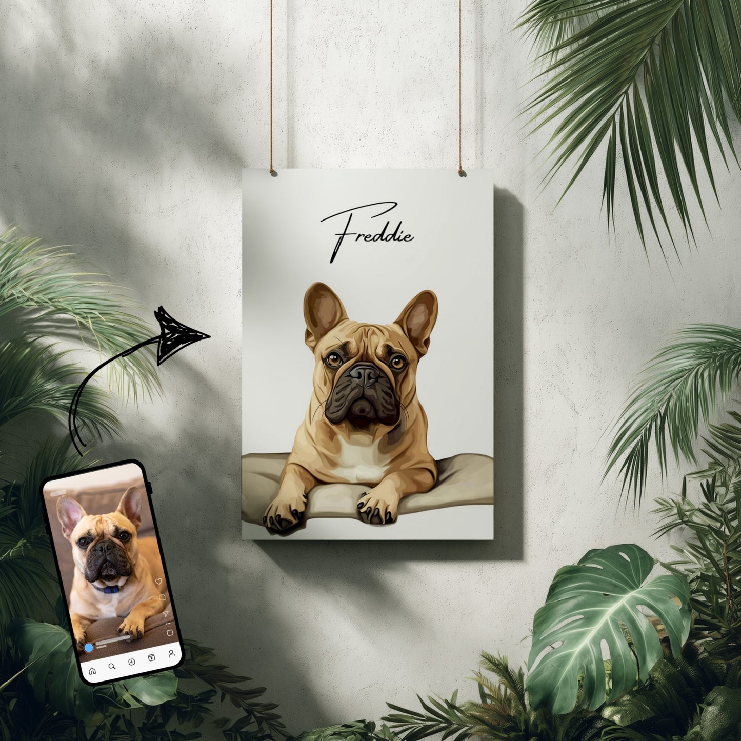 Tierportrait im modernen Stil