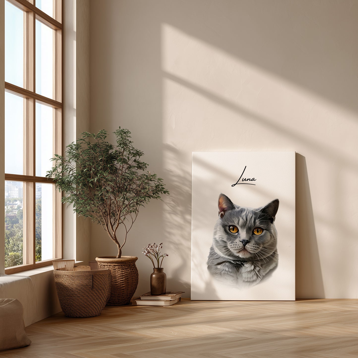 Tierportrait im modernen Stil