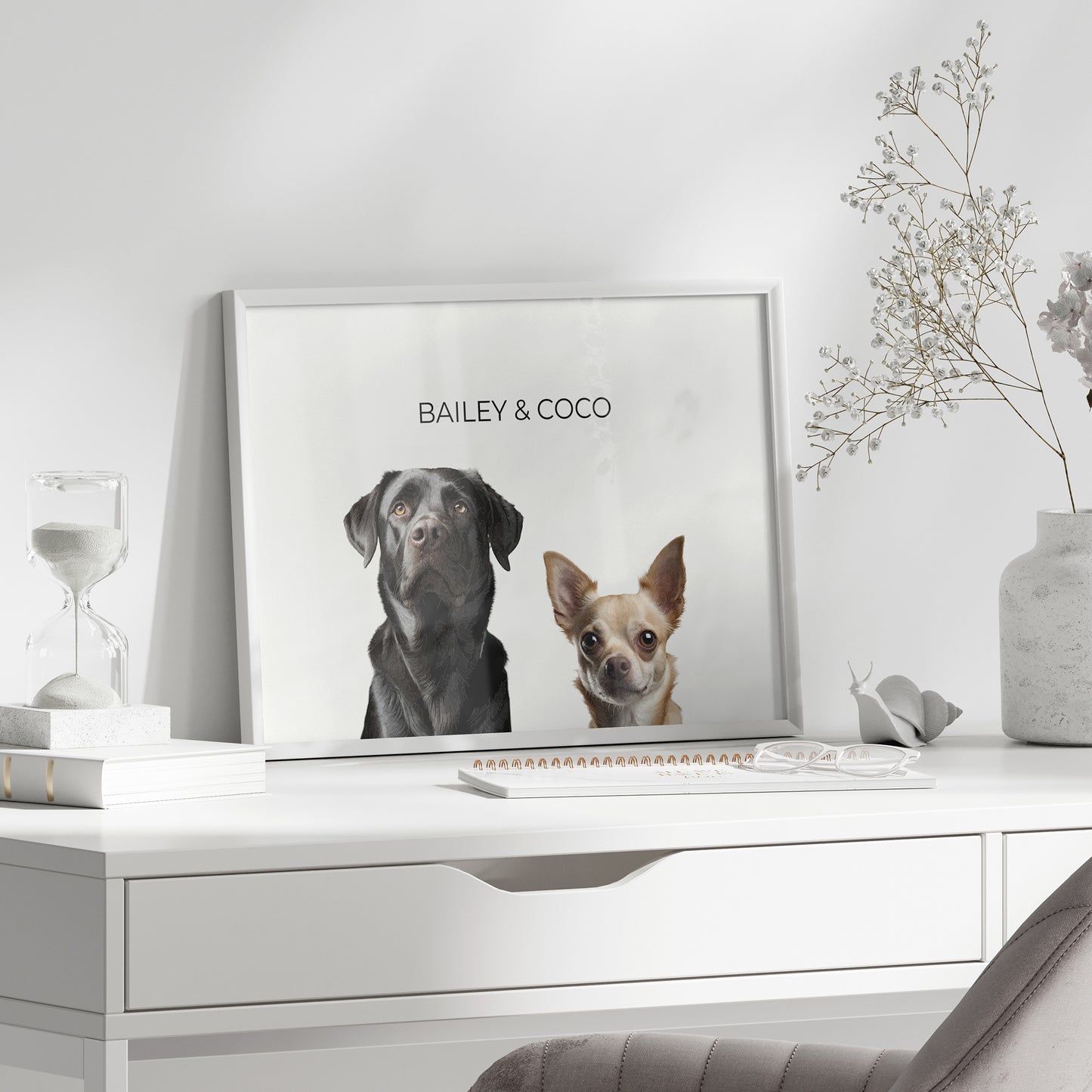 Modernes Tierportrait - Duo