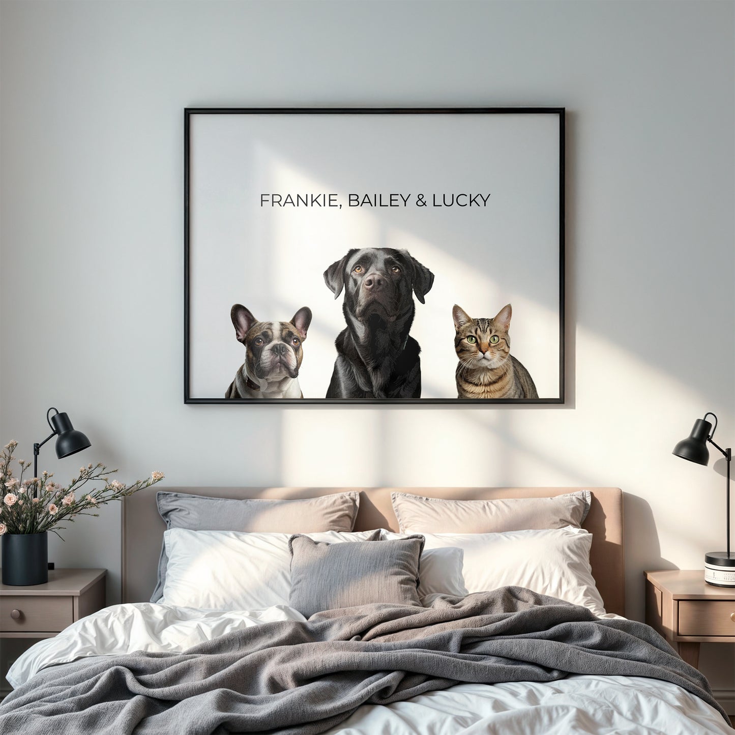 Modernes Tierportrait - Trio