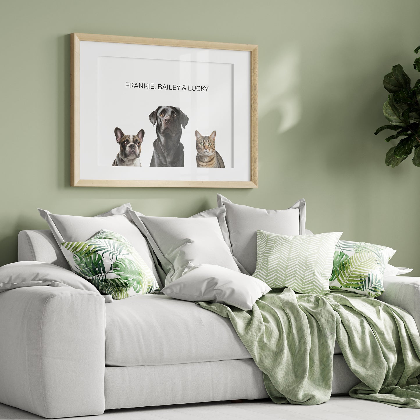 Modernes Tierportrait - Trio