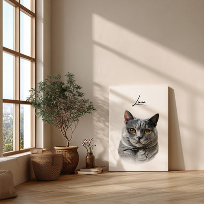 Tierportrait im modernen Stil