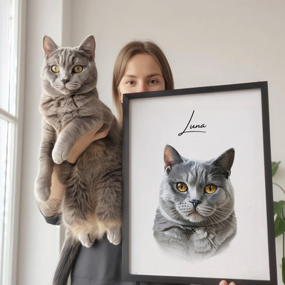 Tierportrait im modernen Stil