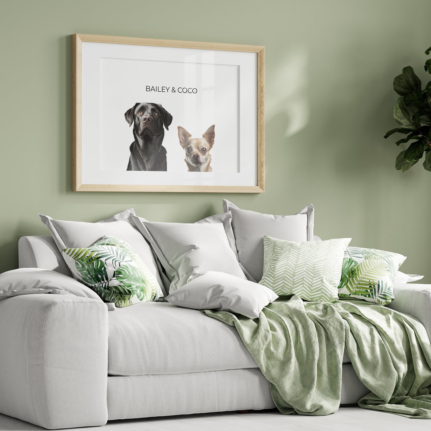 Modernes Tierportrait - Duo