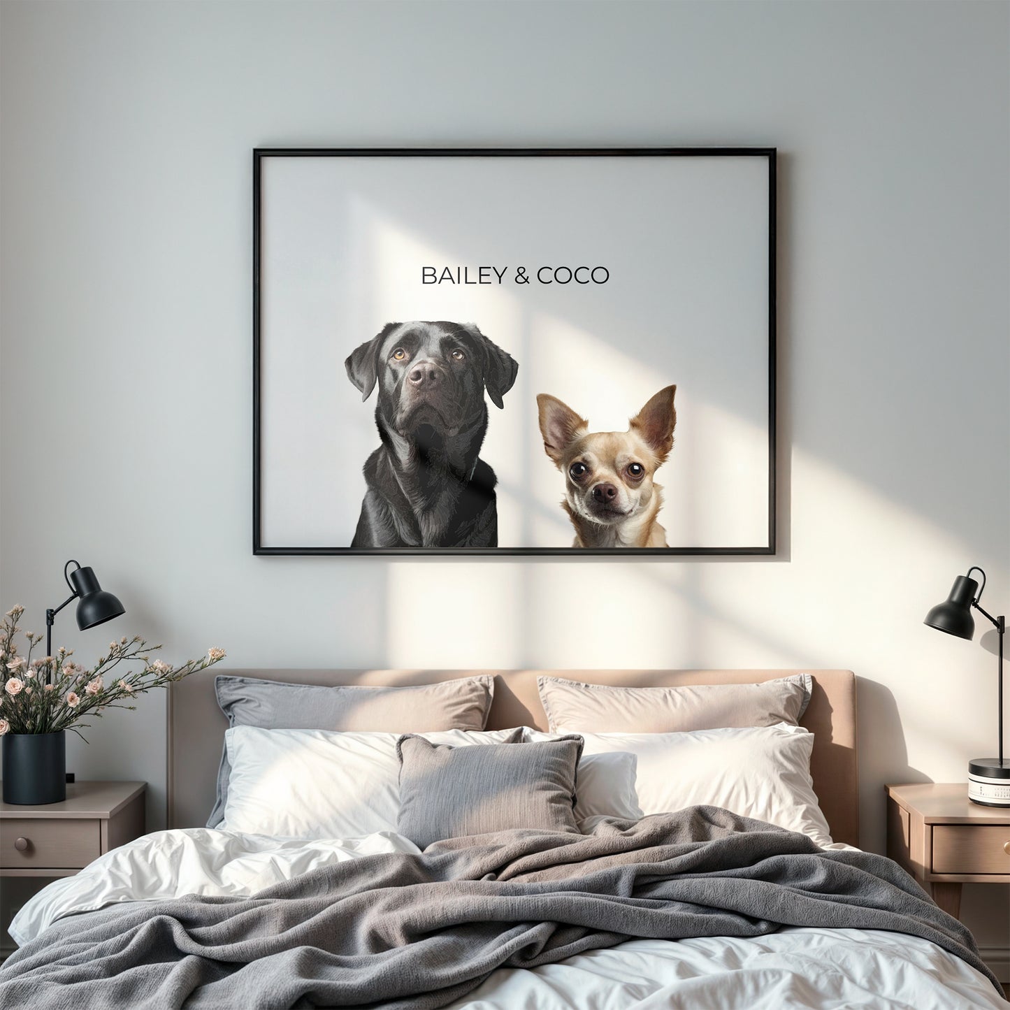 Modernes Tierportrait - Duo
